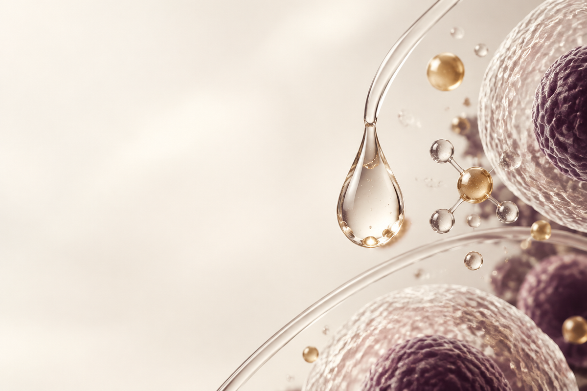 Abstract cellular hydration artwork