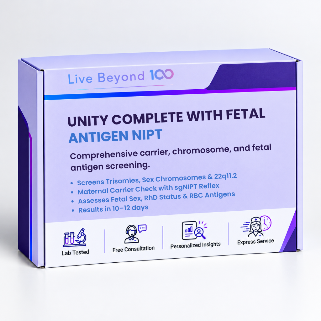 UNITY Complete with Fetal Antigen NIPT non-invasive prenatal testing panel