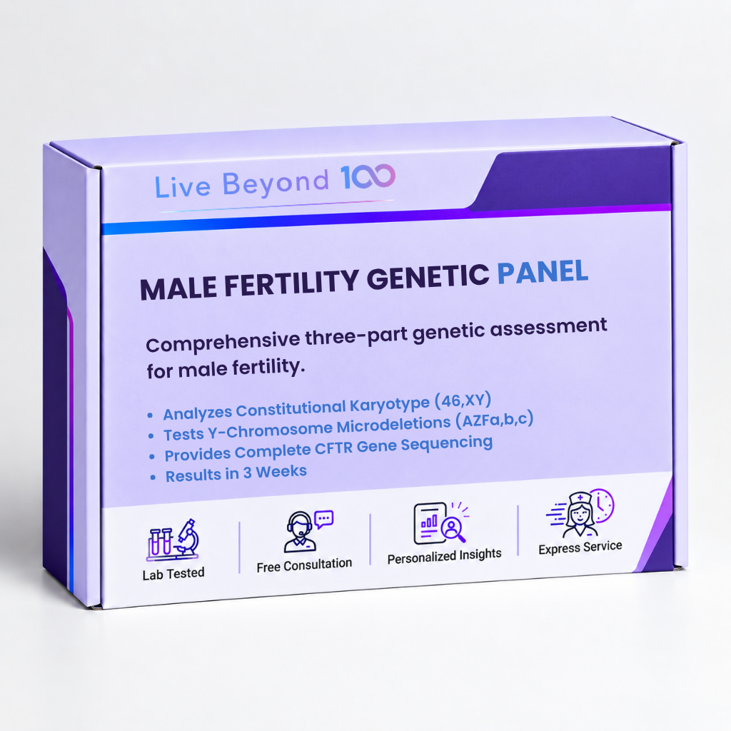 Male Fertility Genetic Panel evaluating Y-chromosome microdeletions and genetic causes of infertility